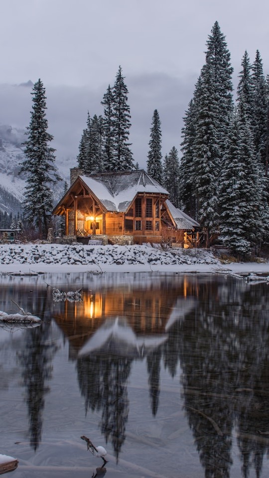 Lac, Neige, Montagne