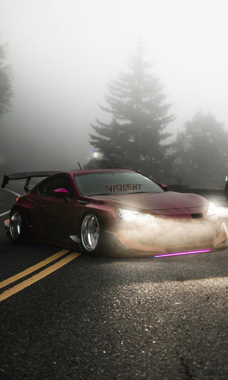 Purple led car