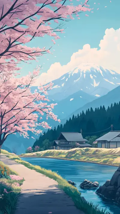 Landscape Manga fonds d’écran HD 4K pour téléphone