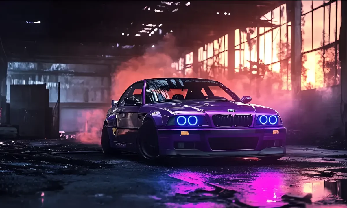 Purple Bmw wallpaper