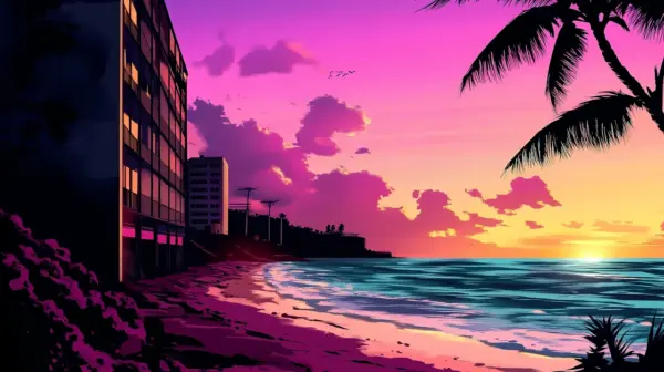 Beach illustration