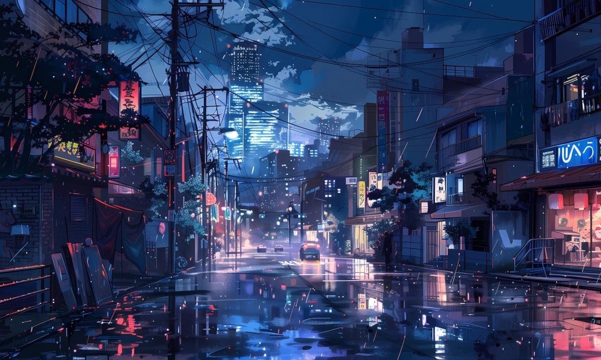 Urban illustration wallpaper