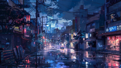 Urban illustration wallpaper