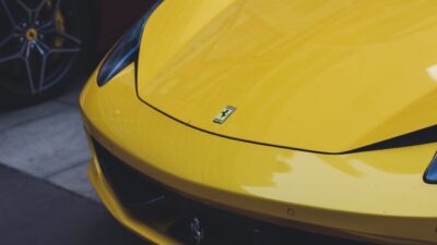 Yellow Ferrari
