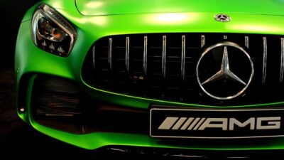 Green Mercedes AMG