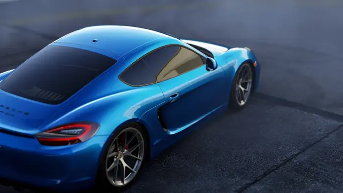 Blue Porsche