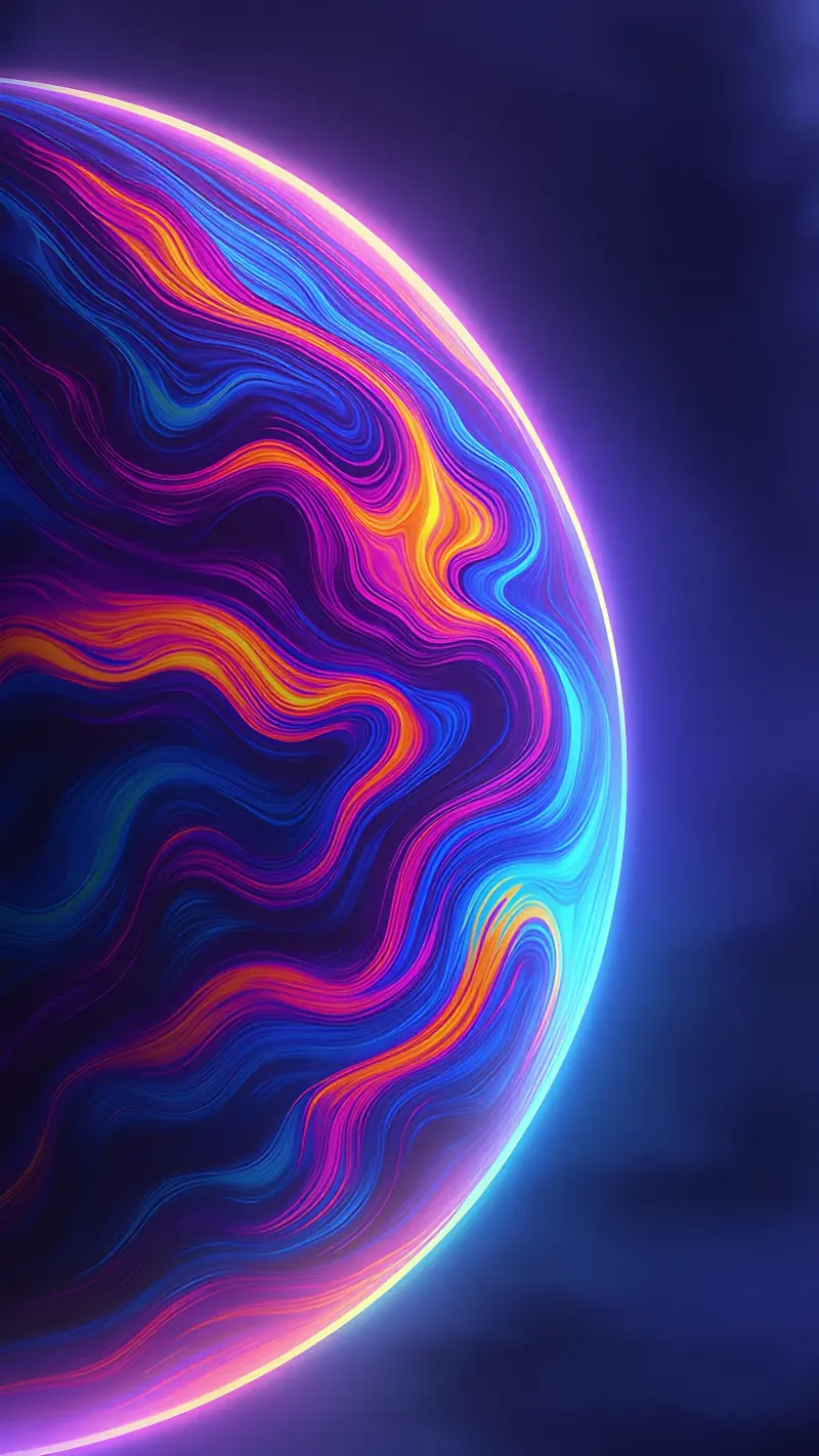 Planet illustration wallpaper