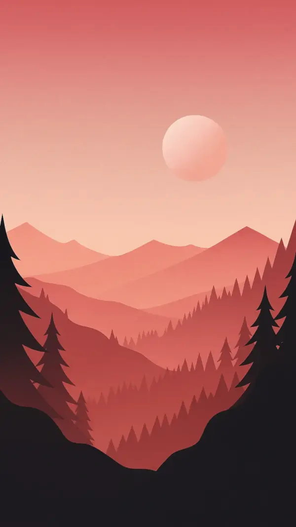 Illustration de paysage de montagne