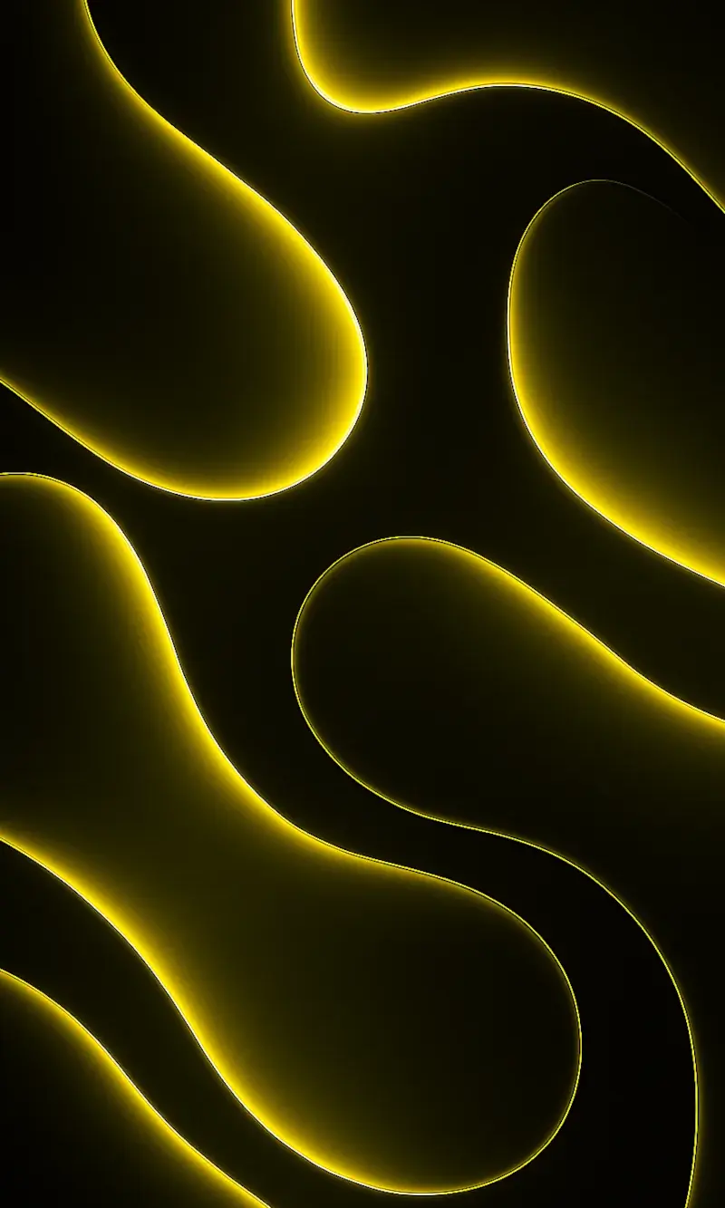 Vagues Jaune de lumière