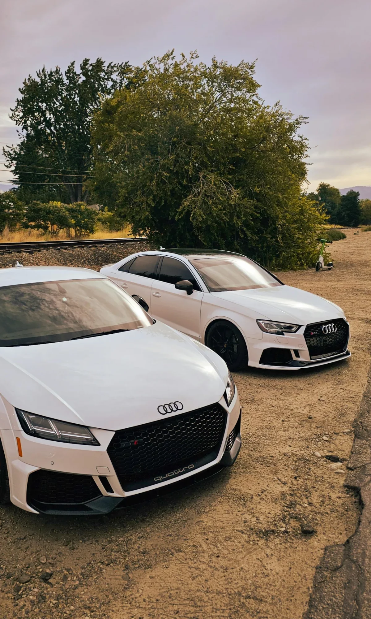 White Audi