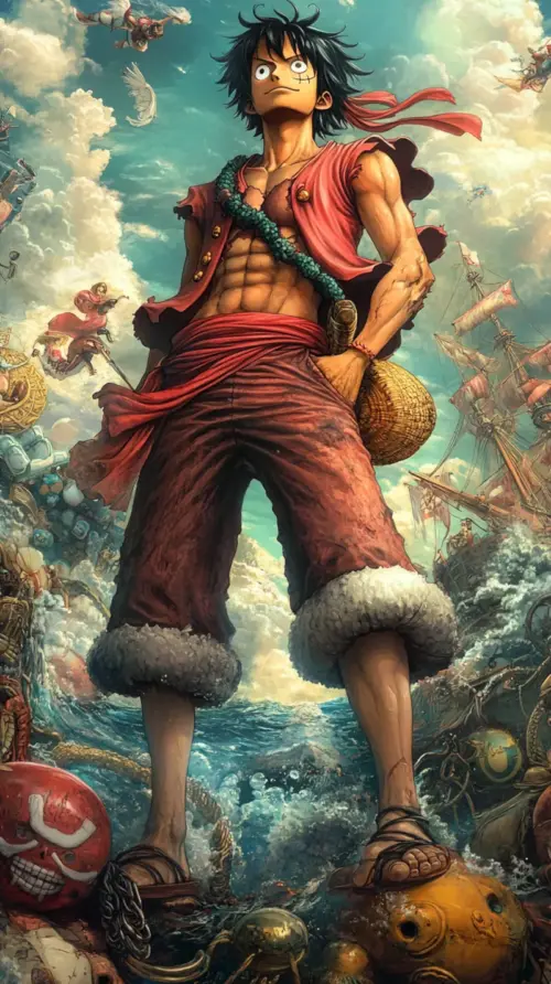 Luffy One piece wallpaper HD 4K for phone
