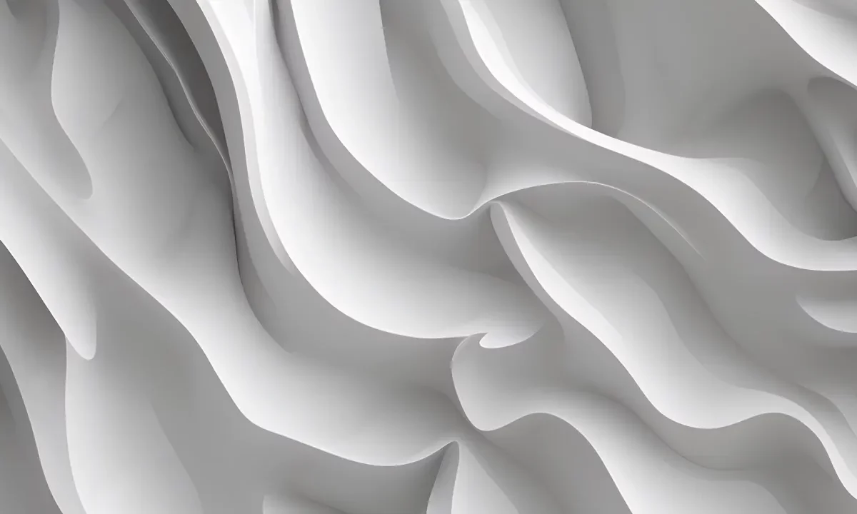 Ondulations abstraites blanches