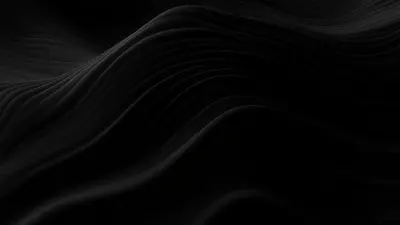 Abstract black waves