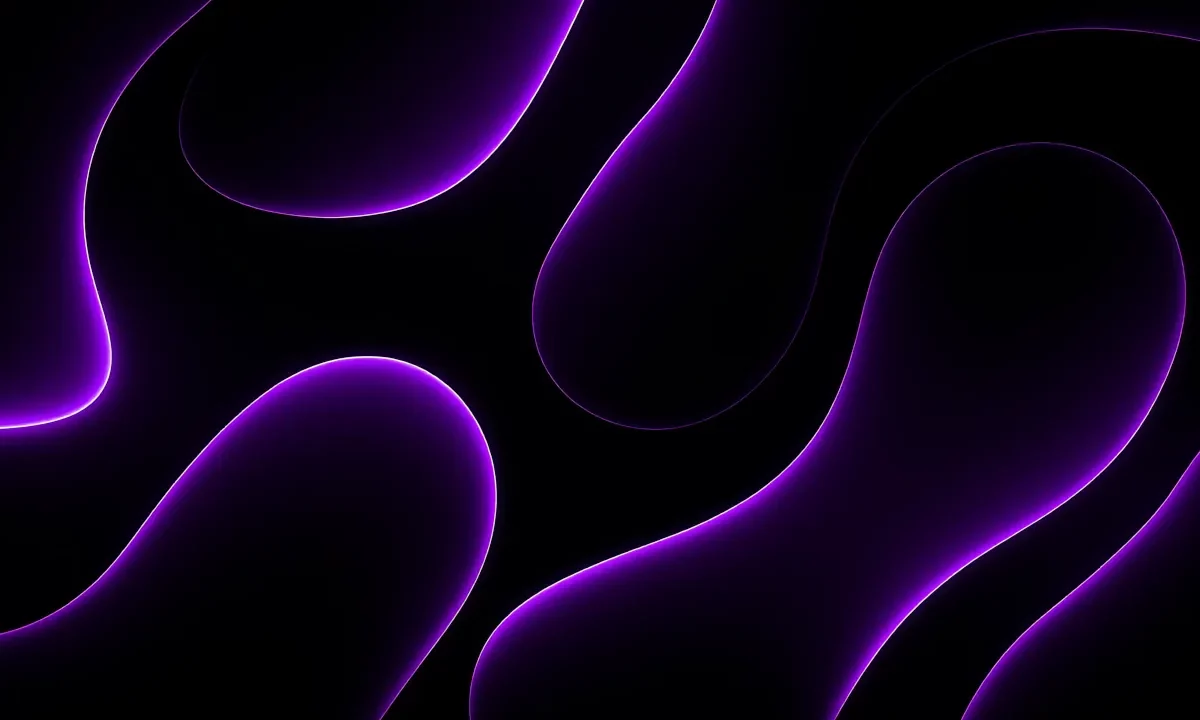 Purple waves of light