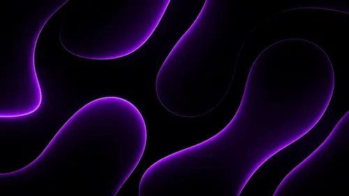 Purple waves of light wallpaper HD 4K for desktop