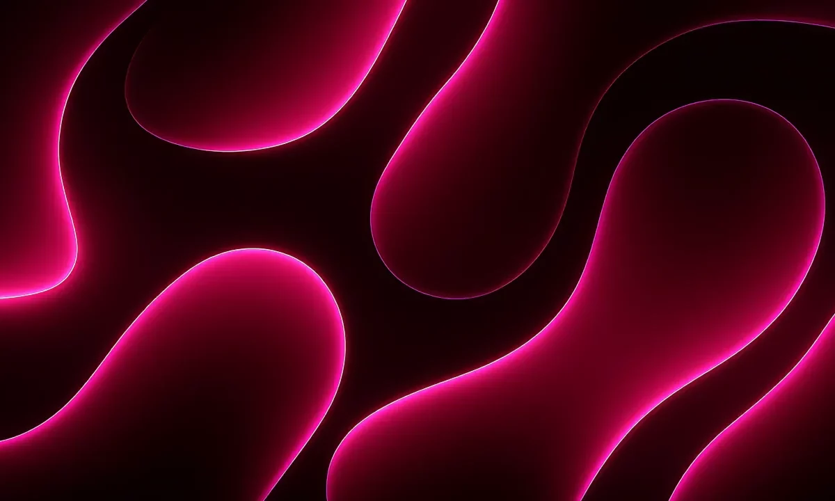 Vagues rouge de lumière