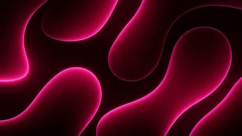 Red waves of light wallpaper HD 4K for desktop