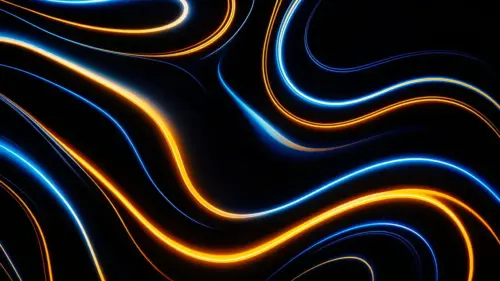 Fluorescent waves wallpaper HD 4K for desktop