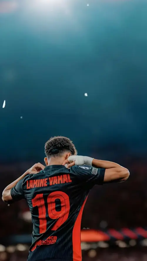 Lamine Yamal football FC Barcelone fonds d’écran HD 4K pour téléphone