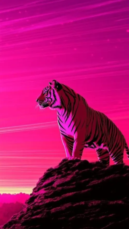 IOS 26 Tiger wallpaper HD 4K for phone