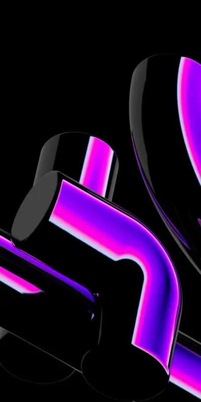 Abstract Neon Purple iOS 26