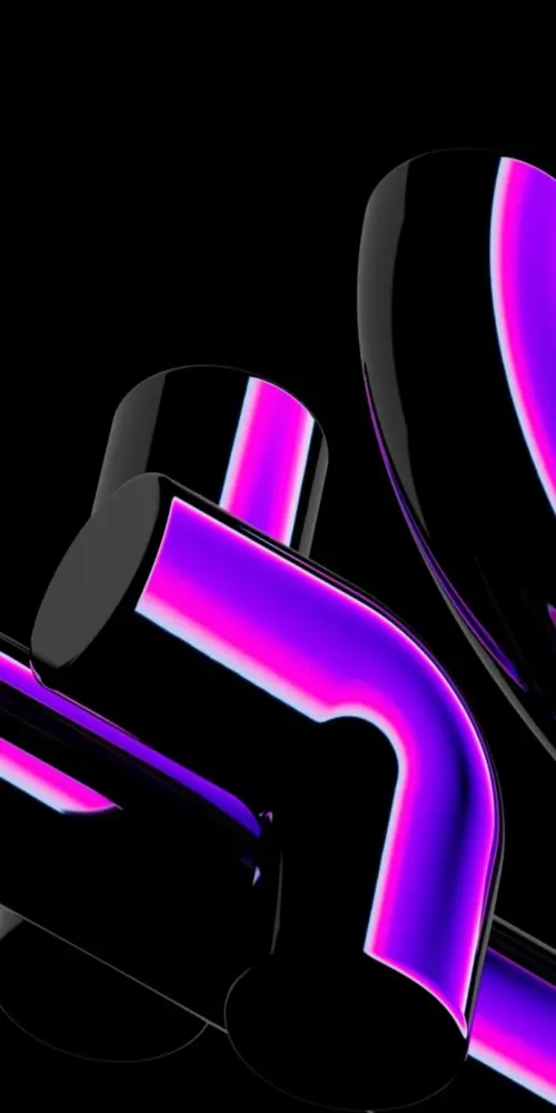 Abstract Neon Purple iOS 26 wallpaper HD 4K for phone
