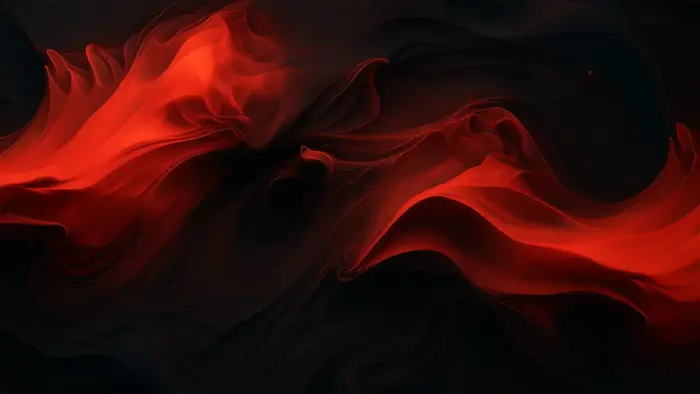 Art abstrait rouge et noir