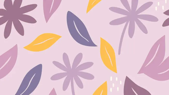 Motif floral pastel