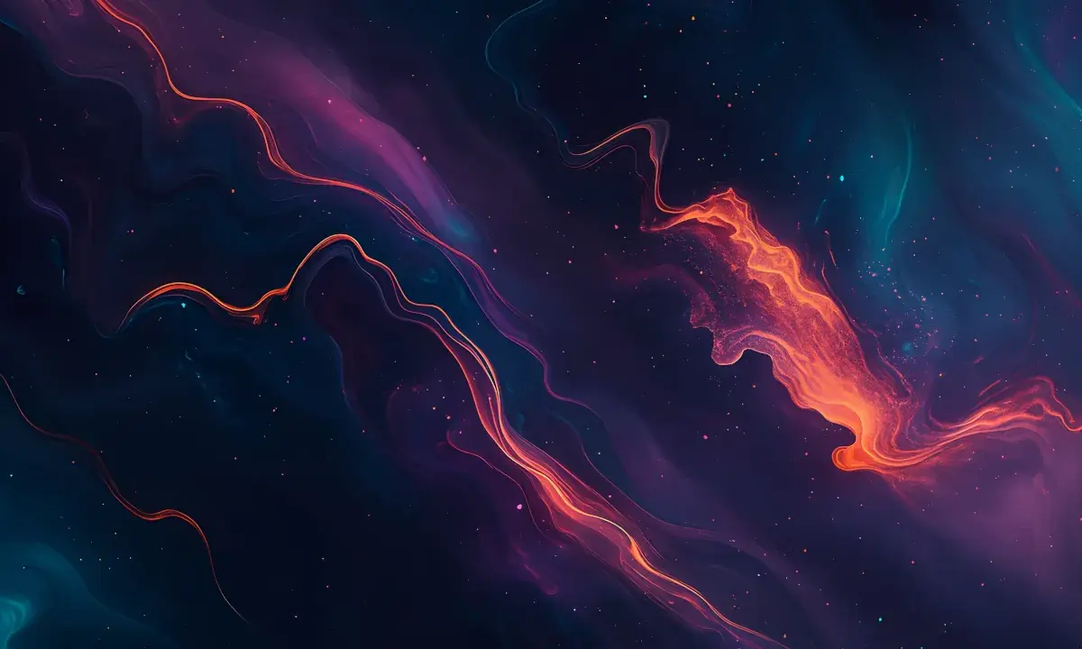 Red and violet light streams
