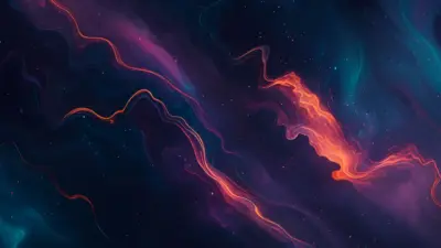 Flux de lumière rouge et violet