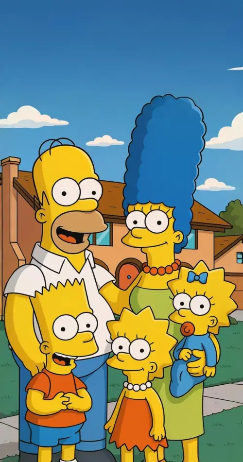 Famille Simpson Arrière Plan fonds d’écran HD 4K pour téléphone