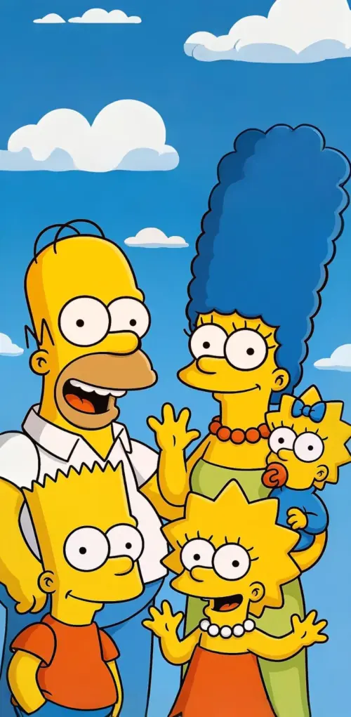 Simpson Family Background wallpaper HD 4K for phone