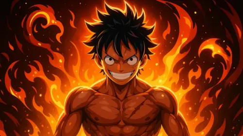 Fire Anime and Manga Character wallpaper HD 4K for desktop