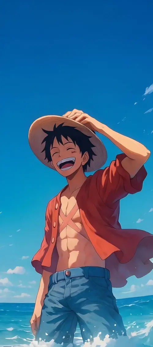 One piece character Luffy wallpaper HD 4K for phone