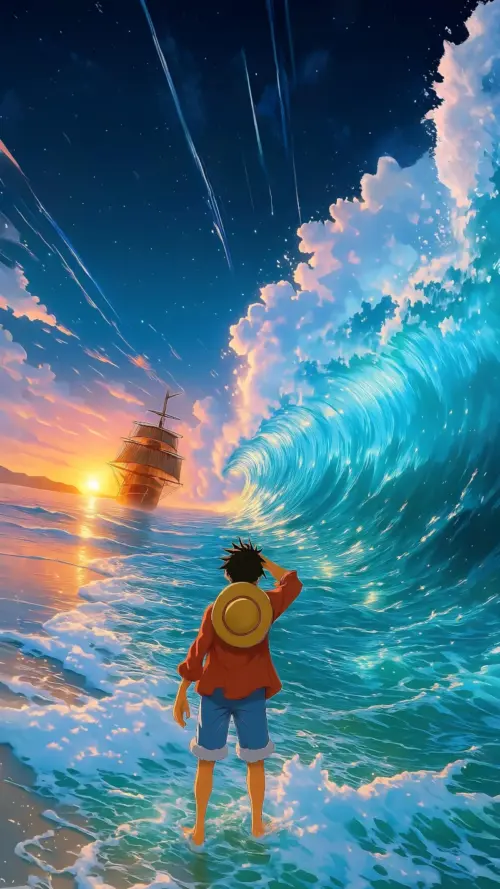 One piece Luffy wallpaper HD 4K for phone