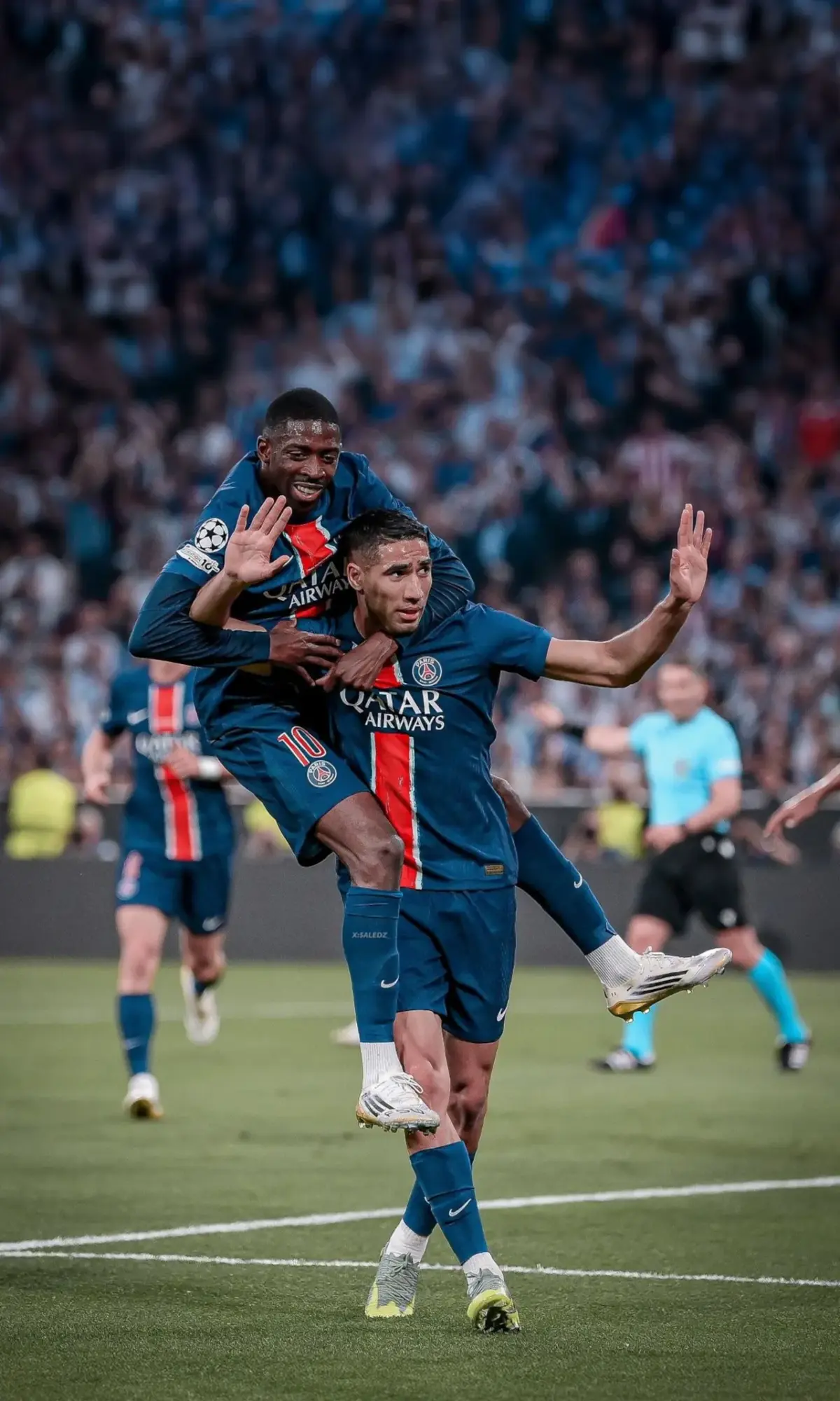 PSG goal celebration