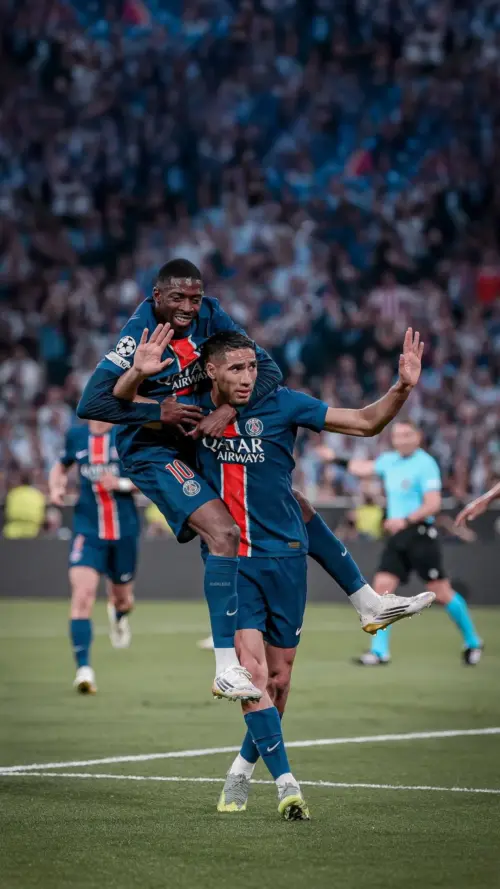 PSG goal celebration