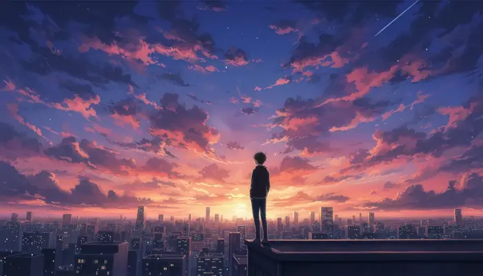 Réflexions d’un rêveur au coucher du soleil