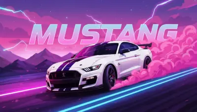 Ford mustang digital background