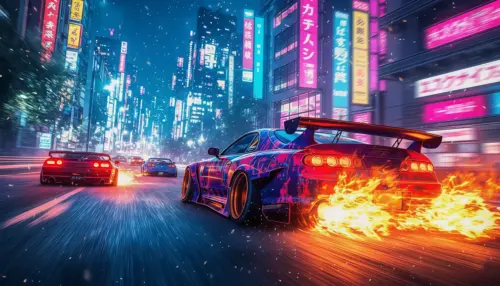 Japanese car racing wallpaper HD 4K for desktop