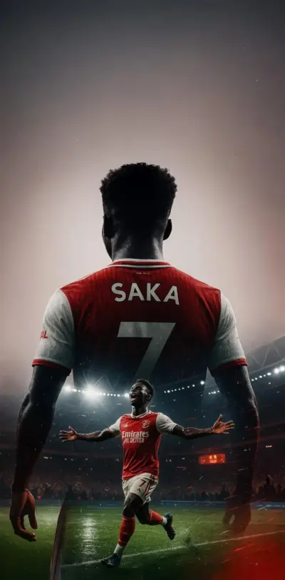 Saka footballeur Arsenal