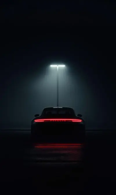 Porsche 911 nuit Arrière plan