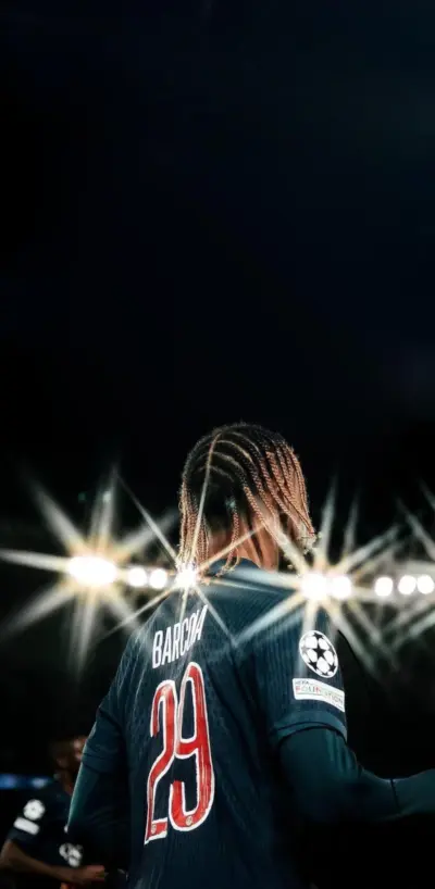 Bradley Barcola PSG Arrière Plan Téléphone