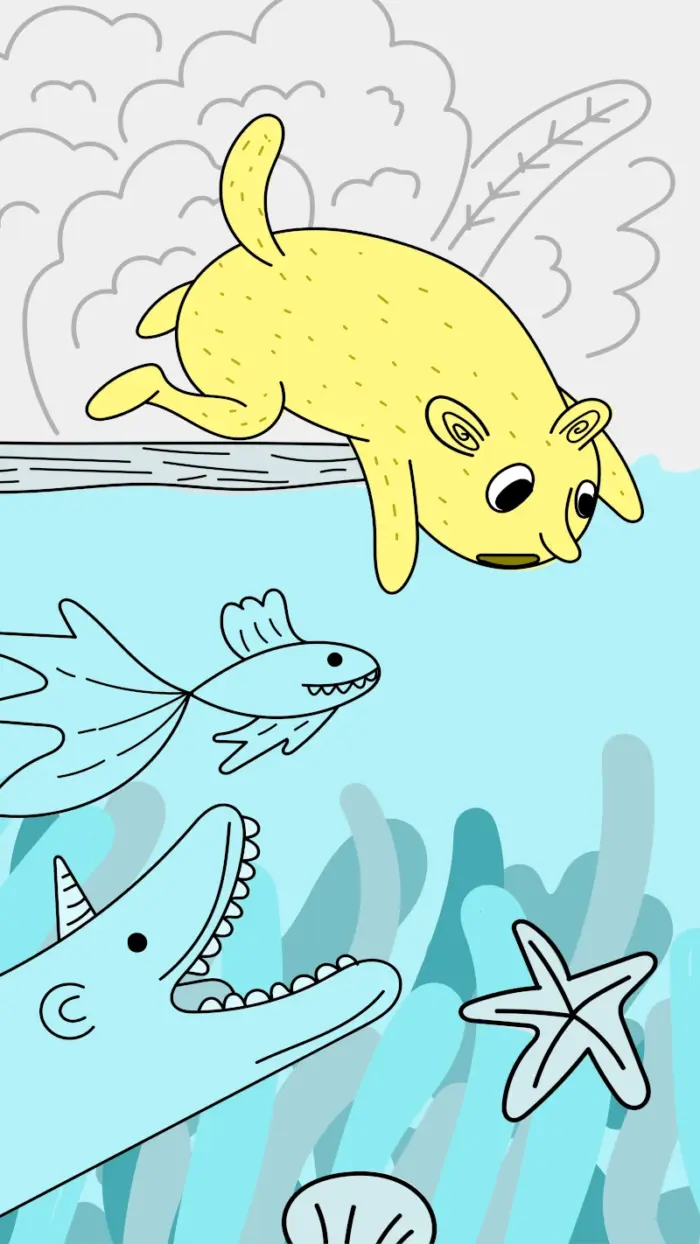 The Underwater Adventure Cute Background