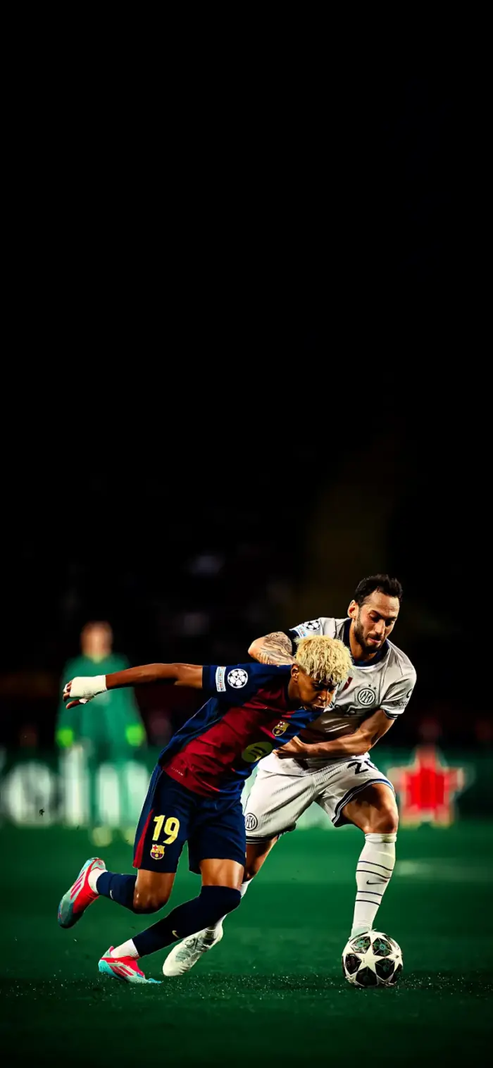 Lamine Yamal Dark Background