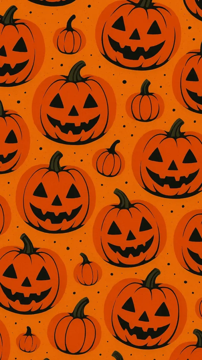 Pumpkin Pattern Background Phone