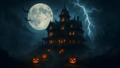 Manoir sombre d'Halloween