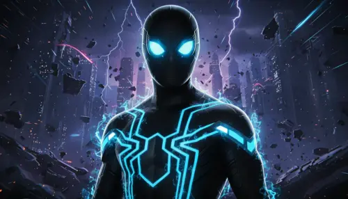 Spider Man en combinaison bleu fonds d’écran HD 4K pour ordinateur