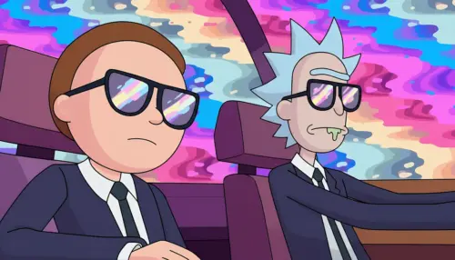 Rick and Morty Stylish Interdimensional Travel wallpaper HD 4K for desktop