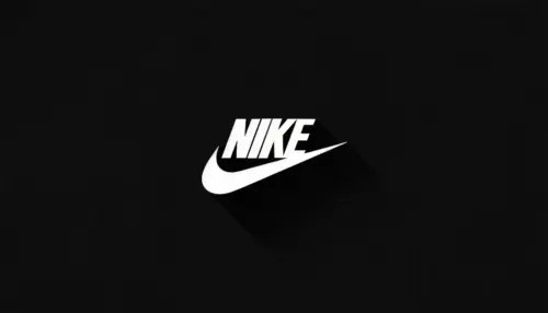 Nike Logo Black Background wallpaper HD 4K for desktop